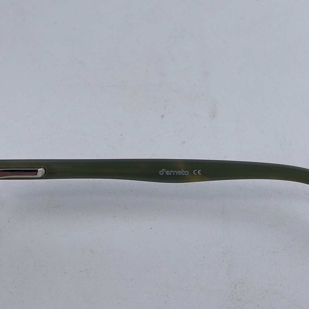 D'amato DM4142 Unisex Adult Eyeglasses Frame Green Plastic Half Rim 54-16-140 mm - Picture 11 of 12